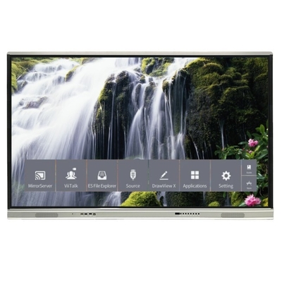 Newer Version Android System Interactive Flat Panel With High Contrast 1200:1 And Cursor Speed 100 Dot/S  20 Touch Point supported with screen share interactive whiteboard