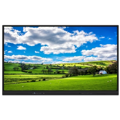 Newer Version Android System Interactive Flat Panel With High Contrast 1200:1 And Cursor Speed 100 Dot/S  20 Touch Point supported with screen share interactive whiteboard