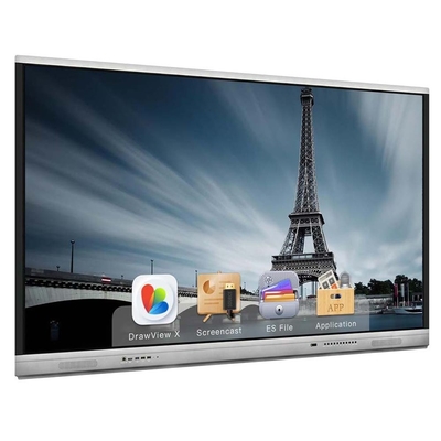 All In One Interactive Whiteboard 75 Inch Display With All In One Device And 20 Points IR Touch