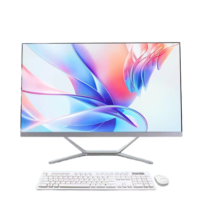 Factory OEM 21.5'' 23.8'' 27 Inch Desktop Monitor with Built in Webcam All-in-one Android and Win System with Capacitive Touch