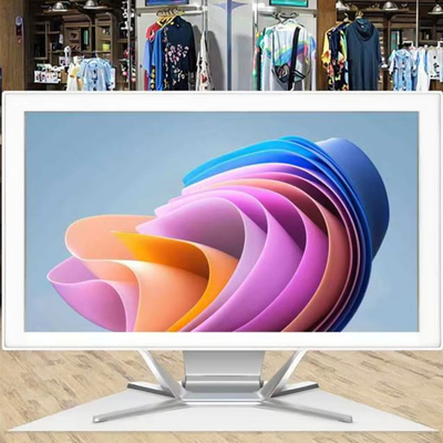 Factory OEM 21.5'' 23.8'' 27 Inch Desktop Monitor with Built in Webcam All-in-one Android and Win System with Capacitive Touch