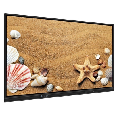 Interactive Flat Panel 75 86 Inch Speakers Android System 13 14 Multi-Touch Screen for Versatile Touch Applications meeting training with wall mounted bracket