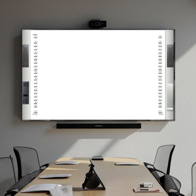 China Factory Direct Customize All-In-One Interactive 20Touch Point IR Infrared Ceramic 96 Inch Smart Boards Speaker 16:10 Side Bar Projector Boards For University School With Teaching Software