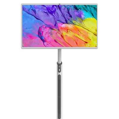 32 Inch 8+128gb Android 13 Smart Touch Screen Advertising Monitor Portable Rotate Built-in Battery Smart Movable Tv