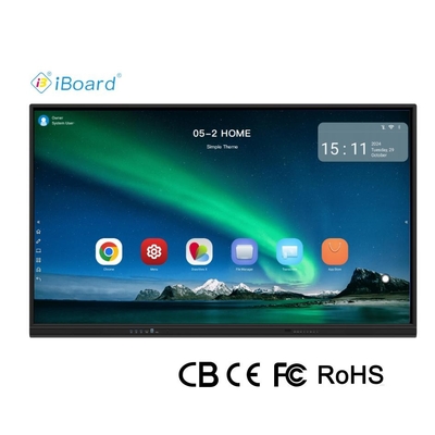 CIboard 65 Inch Smart TV Monitors Blackboard Interactive Flat Panel Touch Screen with All in One Computer of Meeting Equipment