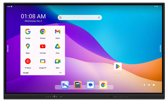 4K 55 65 75 86 Inch Smart Interactive Digital Board for Classroom Conference