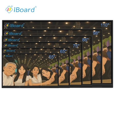 55 65 75 86 98 Inch 4K LCD Interactive Whiteboard Touch Panel Smart Screen Classroom Electronic Board Digital Smart Board for Teaching