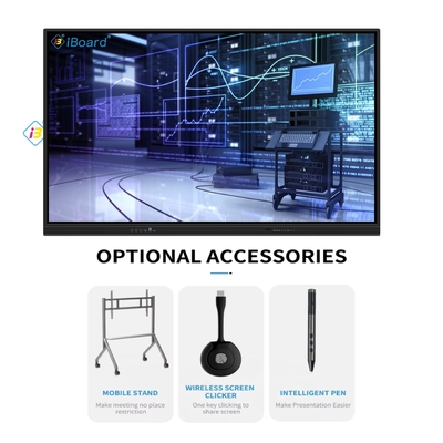 65 75 86 98 Inch 4K LCD Interactive Whiteboard Touch Panel Smart Classroom Electronic Board Digital Smart Board for Teaching