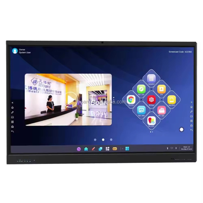 IBoard Factory Interactive Whiteboard Multi-Touch Screen Stylus Support 20 Touch Point Built-In Microphone With Screen Mirroring Interactive Whiteboard Android OS