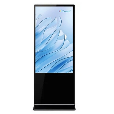 43 Inch Floor Standing Digital Signage Display 178 Degrees FCC Approval Advertising Kiosk Capacitive Touch With Android Or Windows System