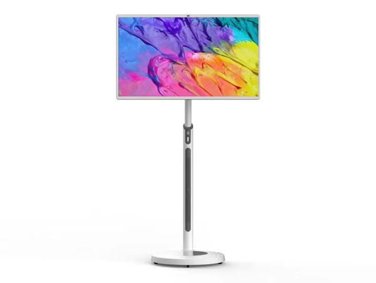 IBoard 27 32 Inch Android 13 In-Cell Touch Panel Smart Tv Lcd Touch Screen Monitor Rollable Moveable Stand Rotate with Battery