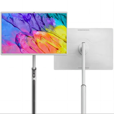 IBoard 27 32 Inch Android 13 In-Cell Touch Panel Smart Tv Lcd Touch Screen Monitor Rollable Moveable Stand Rotate with Battery