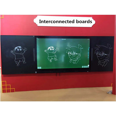 IBoard Factory Direct University School Interactive Smart Black ChalkBoard Marker Pen Whiteboard Greenboard Touch Panel Display 75 86 98 Inch For Educate Interactive Flat Panel With IR Sideboard