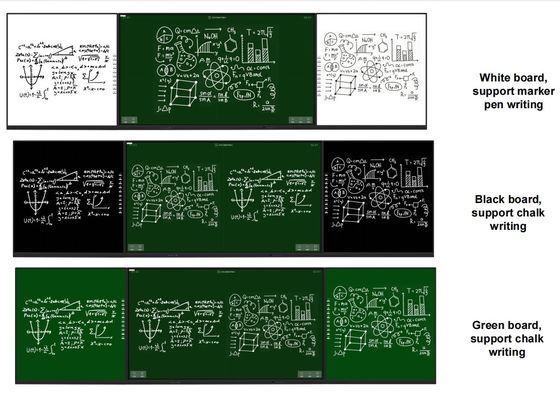86 inch Recordable Intelligent boards with Interactive side boards For Education