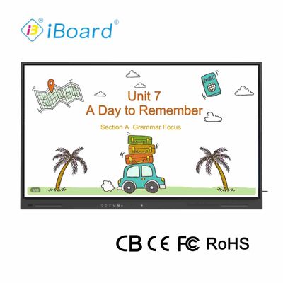 Ai Function 75 Inch 4K Resolution Interactive Flat Panel Smart TV with New Android System Equipment For Classroom Office Meeting