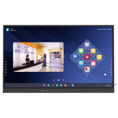 LCD Smart Board Elevate Your Chromebook MAC Linux Windows Experience With HDMI USB VGA Output Wifi For 65 75 86 Inch Panel