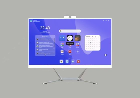 Factory Direct 21.5'' 23.8'' 27 Inch Desktop Monitor with Built in Webcam All-in-one Android and Win System Capacitive Touch