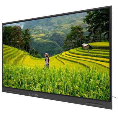 Interactive Flat Panel 75 Inch Android 14 OPS PC Wifi BT USB RJ45 Touch Software Smart Board for School Education Training Meeting