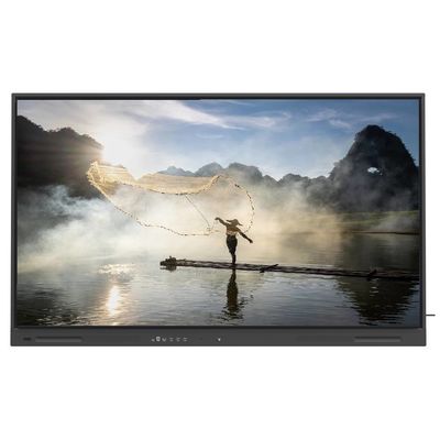 Interactive Flat Panel 75 Inch Android 14 OPS PC Wifi BT USB RJ45 Touch Software Smart Board for School Education Training Meeting