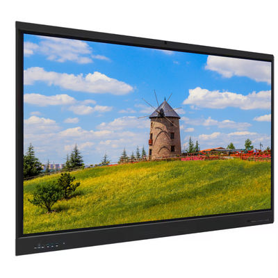 LED Interactive Smart Board 65 Inch 4K UHD Display with Touch Android 14 Built-in Camera Mic PC Speaker WiFi Perfect for School Teaching, Conference & Office Use