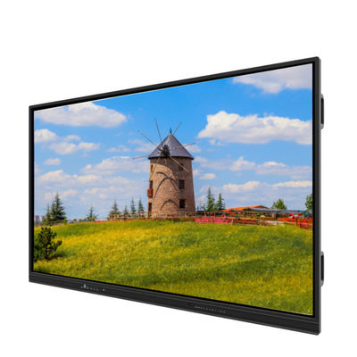 LED Interactive Smart Board 65 Inch 4K UHD Display with Touch Android 14 Built-in Camera Mic PC Speaker WiFi Perfect for School Teaching, Conference & Office Use