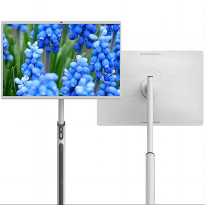 32 Inch FHD Android 13 8+128gb 8-core Smart TV on Wheels Remote Control Touch Screen Monitor with Battery 13MP Camera Portable Rotate TV