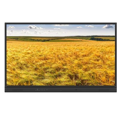 75 86 Inch Wall Mounted LCD Interactive Whiteboard with 2x 15W Speakers subwoofer Optional and Optional Built-in Camera And Mic Android PC System