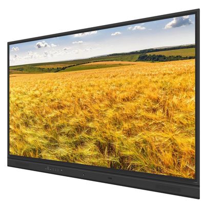 75 86 Inch Wall Mounted LCD Interactive Whiteboard with 2x 15W Speakers subwoofer Optional and Optional Built-in Camera And Mic Android PC System