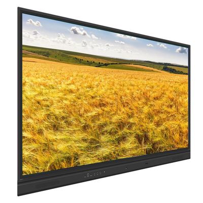 75 86 Inch Wall Mounted LCD Interactive Whiteboard with 2x 15W Speakers subwoofer Optional and Optional Built-in Camera And Mic Android PC System