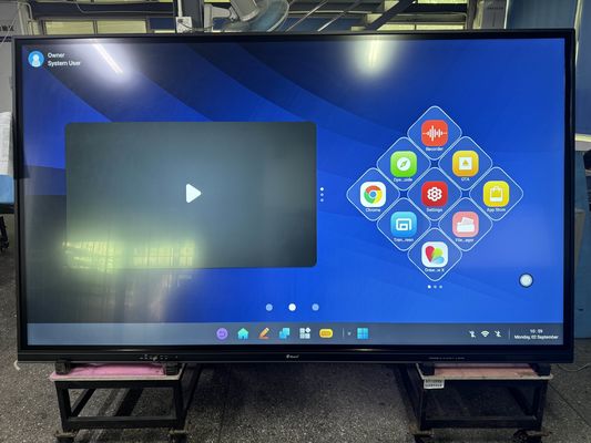 Infrared Interactive Whiteboard QR Code Sharing Muilt Touch 50 Touch Point Mordern Design Interactive Flat Panel Display