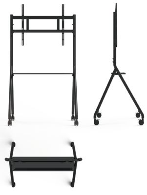 new arrive Interactive Whiteboard Stand Movable 42 To 75 Inch TV Monitor Lifting Mobile Stand Max Bearing 60KGS Powerfull Wheels Easy Move for interactive whiteboard mobile stand
