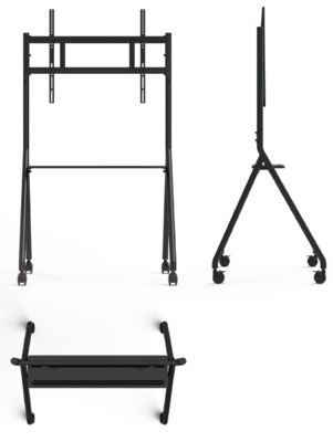 IBoard Movable Cart Fit For 42-75 Inch Interactive Board with Wheels Mobile Stand for Smart Board Tv Monitor