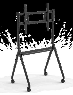 IBoard Movable Cart Fit For 42-75 Inch Interactive Board with Wheels Mobile Stand for Smart Board Tv Monitor