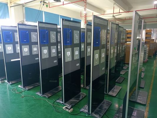 Customization wall floor Touch Screen Kiosk with LCD Display Capacitor 32 43 49 Inch Totem For advertising media player