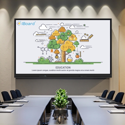 98 Inch Interactive Flat Panel 4K UHD Display Smart Touch Screen with Projection AI Function Smart Board for Meeting Room