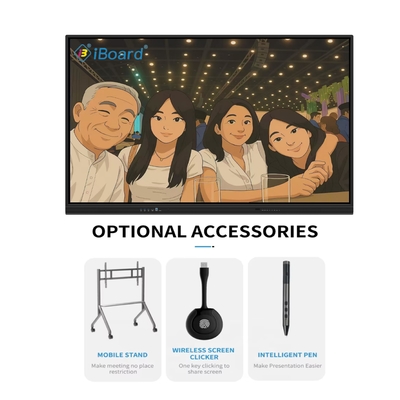 75 Inch Interactive Flat Panel Display Touch Screen with Updated AI Function for Smart Education