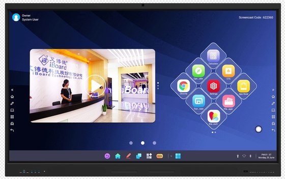 Factory Wholesale Touch Screen Interactive Flat Panel Display With Infrared Touch And Remote Upgrade Over Internet Network Interactive Whiteboard Touch Screen TV Monitor