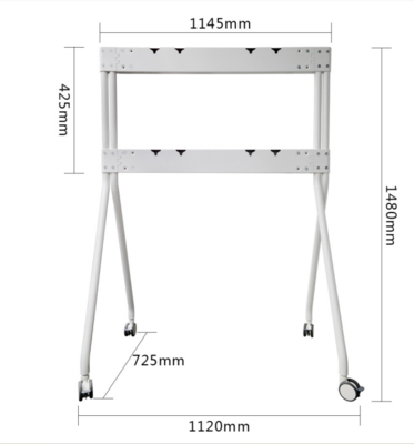 Interactive whiteboard Stand Aluminum Material With Mobile stand Trolley and Wheels for tv monitor 55 to 110 inch optional
