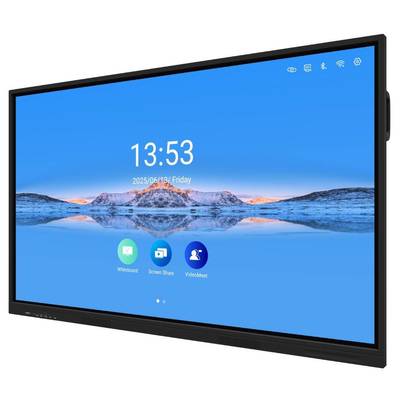 Iboard Interactive Whiteboard Pen Finger Touch Android 14 4+32G 8+128G Ram And Rom Wifi Hotspot BT Office Teaching Software Speaker Built In 65 75 86 Inch