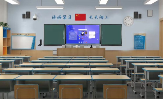 IBoard Factory Android 14 8+128G Win 11 Dual System Interactive Flat Panel IR 20 Touch Supported With Screen Share Interactive Whiteboard With Marker Pen Chalk Writing Side Board For School Education