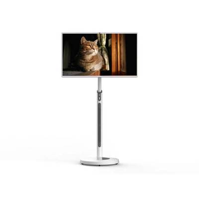 LCD Smart Board 32 Inch Android Touch Panel Camera Speaker Media Player Video Meeting Monitor For Office Online Teaching With Mobile Stand