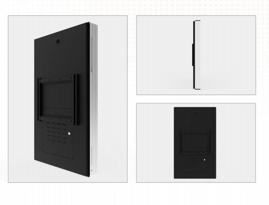 65 Inch Wall Mounted Infrared Touch Screen Kiosk with 4K Resolution and Built-in Speakers