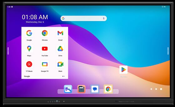 86 Inch Google EDLA Certified Interactive Whiteboard with 8 Core CPU for Classroom and Conference