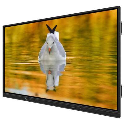 LED Interactive Whiteboard with Android 14 Ultra Fine Infrared Touch and Optional Camera Mic for Schools and Meetings