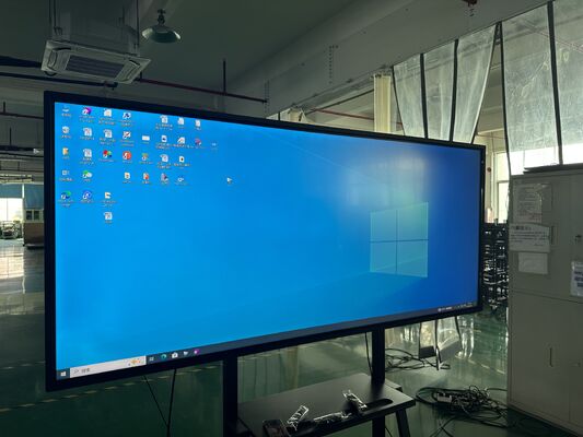92 Inch Interactive Flat Panel with 5K Resolution and Dual OS for Classroom and Meeting Rooms