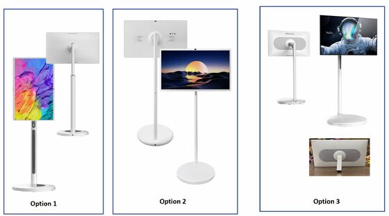 24.5 Inch 8GB RAM Movable Video Meeting Touch Monitor Display Desktop And Floor Standing