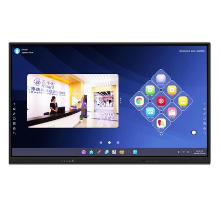 98 inch Interactive Flat Panel Touch Screen TV with 4K Ultra HD and 20 Touch Points for School and Corporate