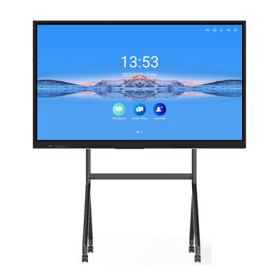 86 inch Interactive Whiteboard with 4K UHD Display and 20/40 Touch Points for Collaborative Learning
