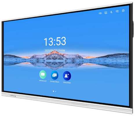 86 inch Interactive Whiteboard with 4K UHD Display and 20/40 Touch Points for Collaborative Learning