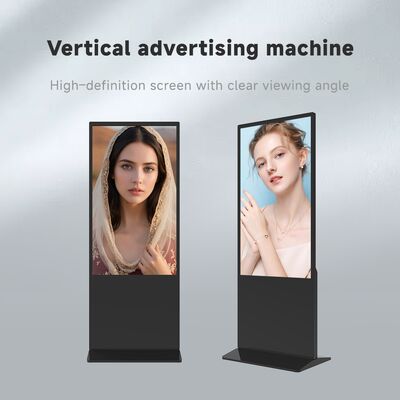 55 65 Inch Digital Signage Advertising Kiosk with 3840*2160 Resolution 500 Nits Brightness and SDK Function